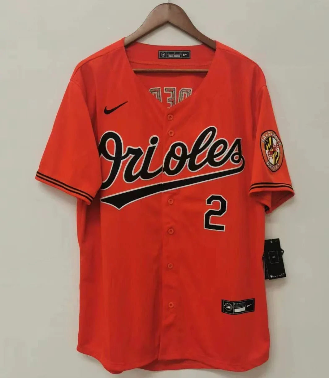 Gunnar Henderson Baltimore Orioles jersey Nike orange product image 3, provided for visual reference and product detail