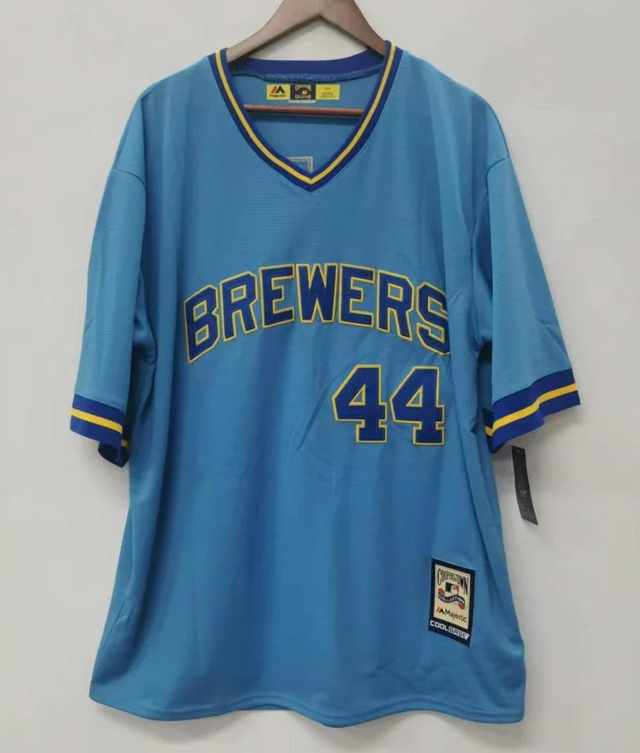 Hank Aaron Milwaukee Brewers Jersey Mitchell & Ness product image 3, provided for visual reference and product detail review