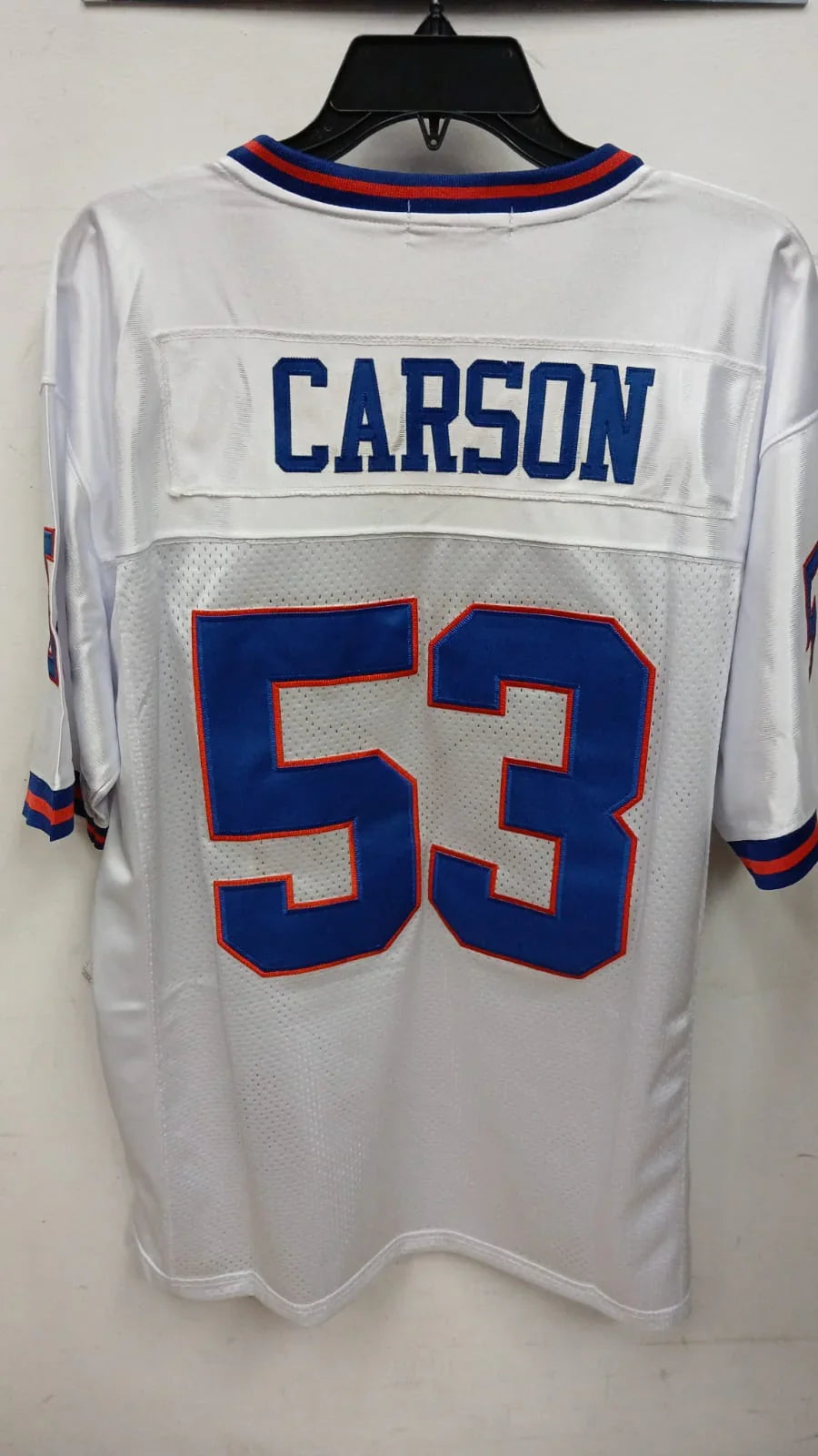 Harry Carson New York Giants Jersey Mitchell & Ness white product image 2, provided for visual reference and product detail