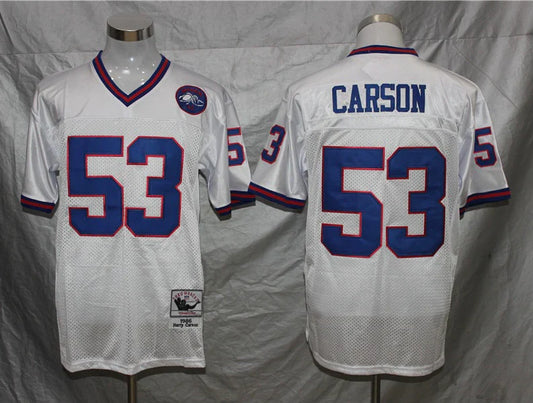 Harry Carson New York Giants Jersey Mitchell & Ness white product image 1, provided for visual reference and product detail