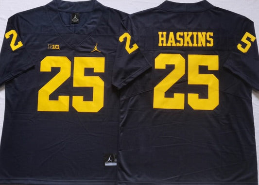 Hassan Haskins Michigan Wolverines Jersey blue product image 1, provided for visual reference and product detail review
