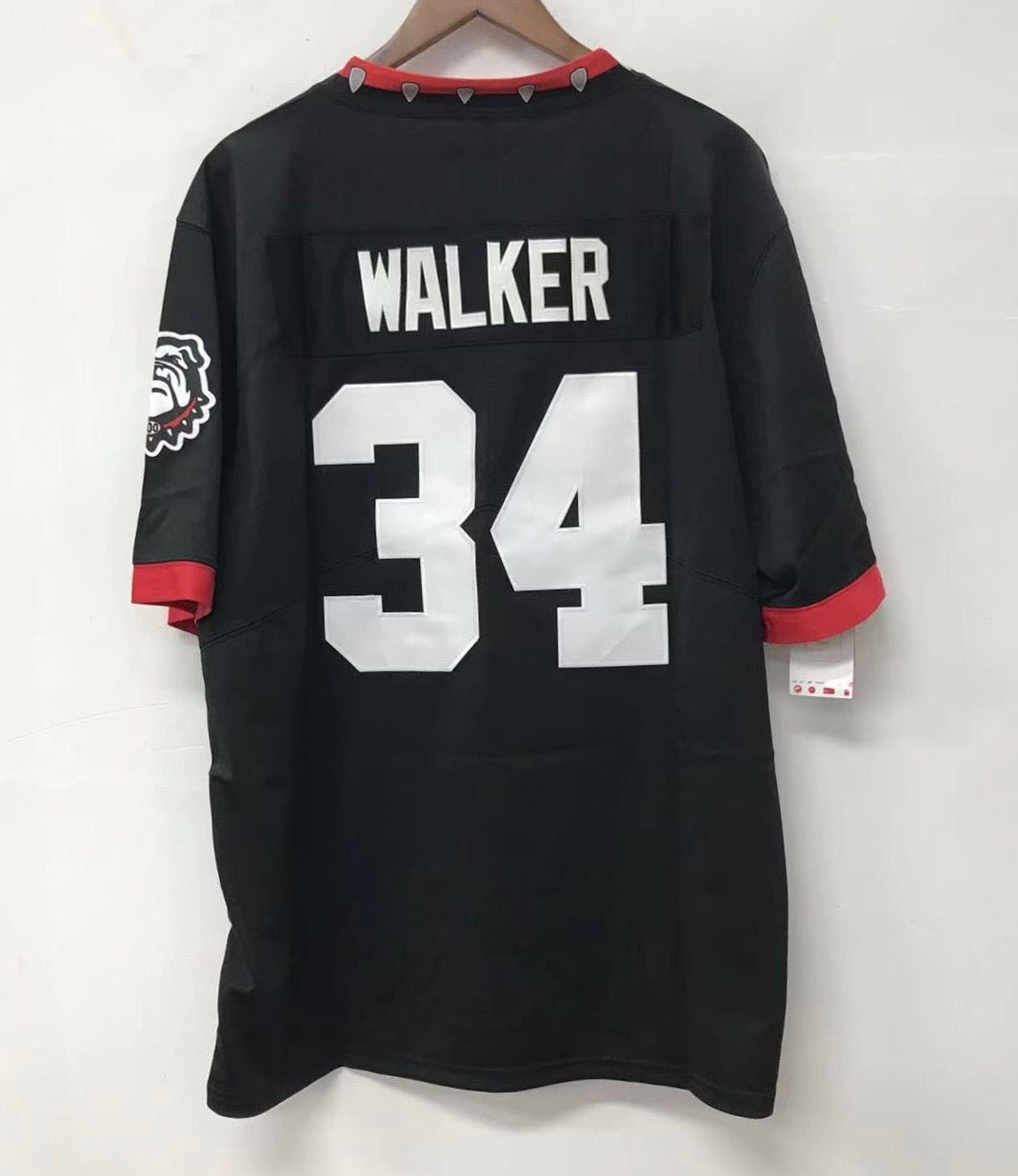 Herschel Walker Georgia Bulldogs jersey black NIKE product image 1, provided for visual reference and product detail review