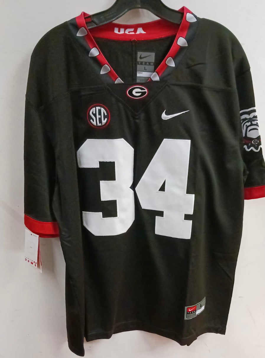 Herschel Walker Georgia Bulldogs jersey black NIKE product image 5, provided for visual reference and product detail review