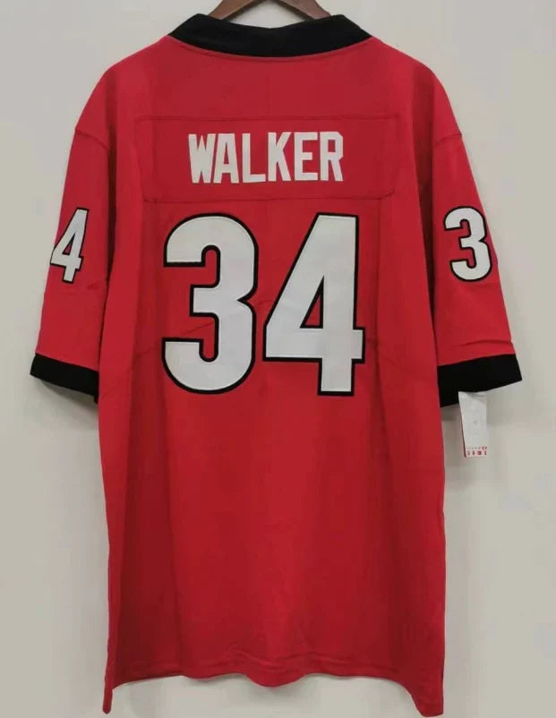 Herschel Walker Georgia Bulldogs Jersey red product image 2, provided for visual reference and product detail review