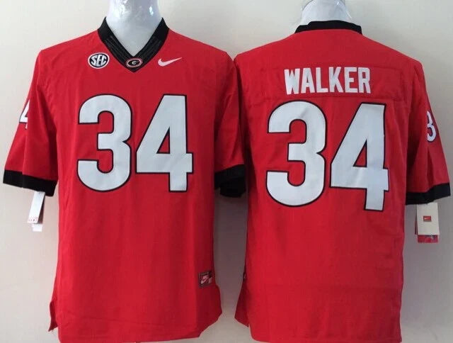 Herschel Walker Georgia Bulldogs Jersey red product image 1, provided for visual reference and product detail review