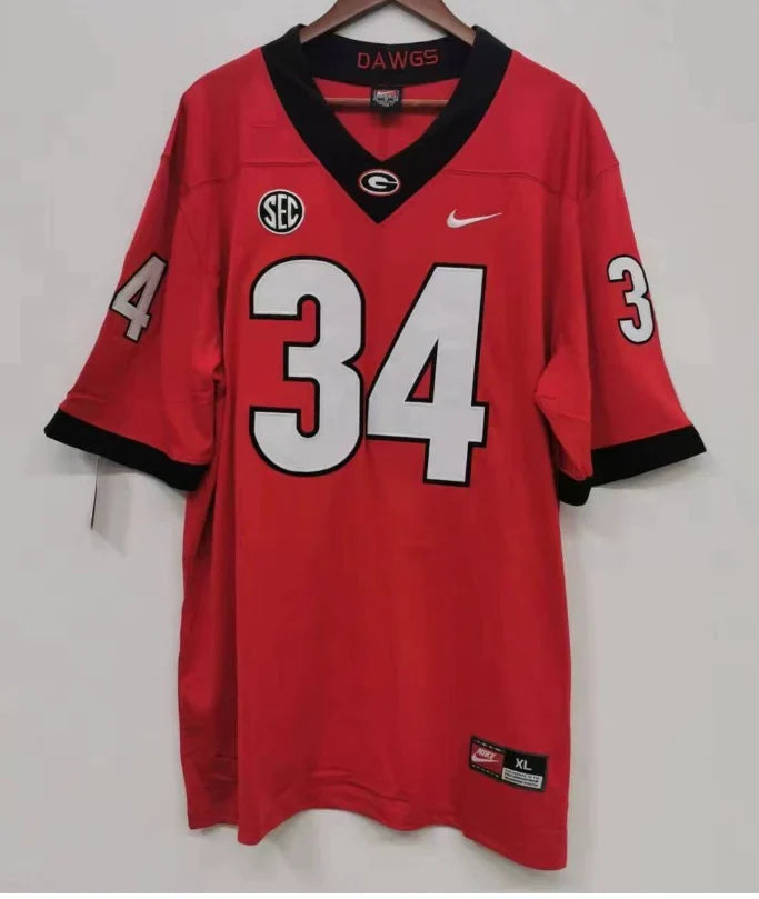 Herschel Walker Georgia Bulldogs Jersey red product image 3, provided for visual reference and product detail review