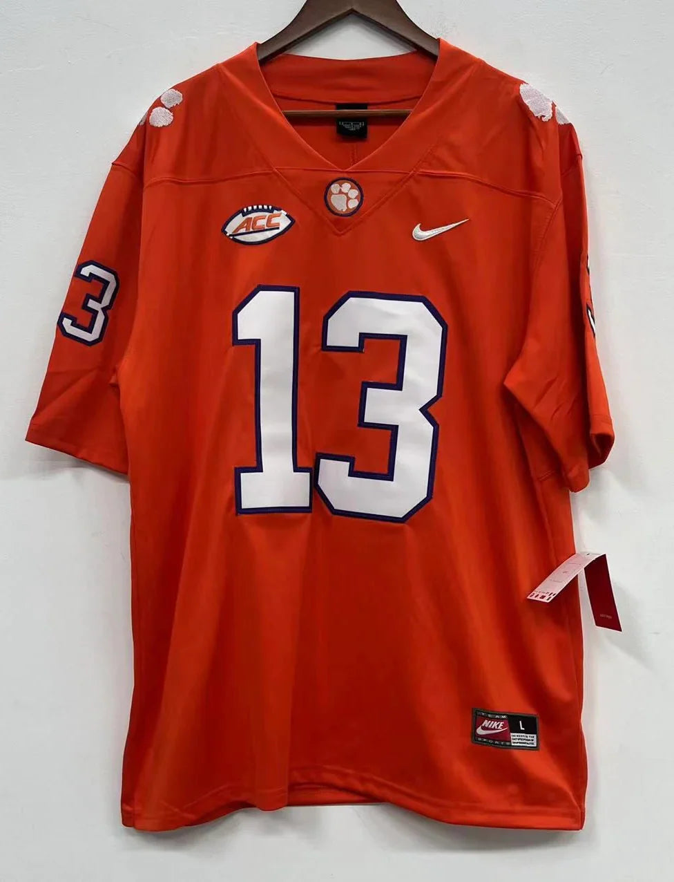 Hunter Renfrow Clemson Jersey Orange Nike product image 2, provided for visual reference and product detail review