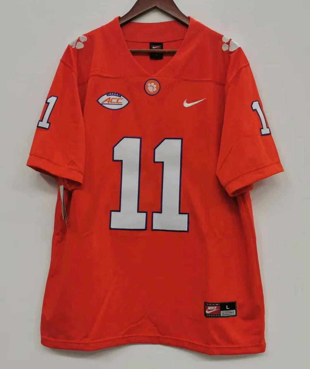 Isaiah Simmons Clemson Tigers Jersey orange NIKE product image 3, provided for visual reference and product detail review
