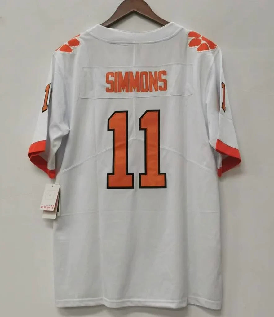 Isaiah Simmons Clemson Tigers Jersey white NIKE product image 2, provided for visual reference and product detail review