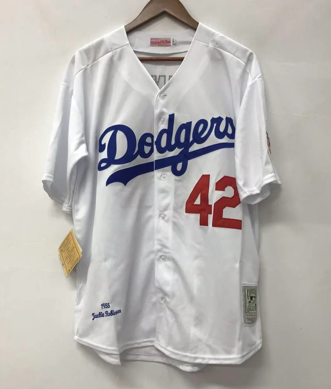 Jackie Robinson Brooklyn Dodgers Jersey Mitchell & Ness product image 4, provided for visual reference and product detail