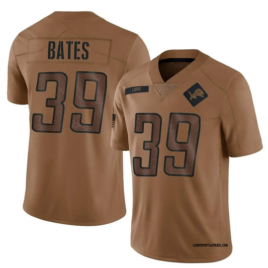 Jake Bates Detroit Lions Official NFL Nike Salute to Service Jersey Khaki product image 1, provided for visual reference and