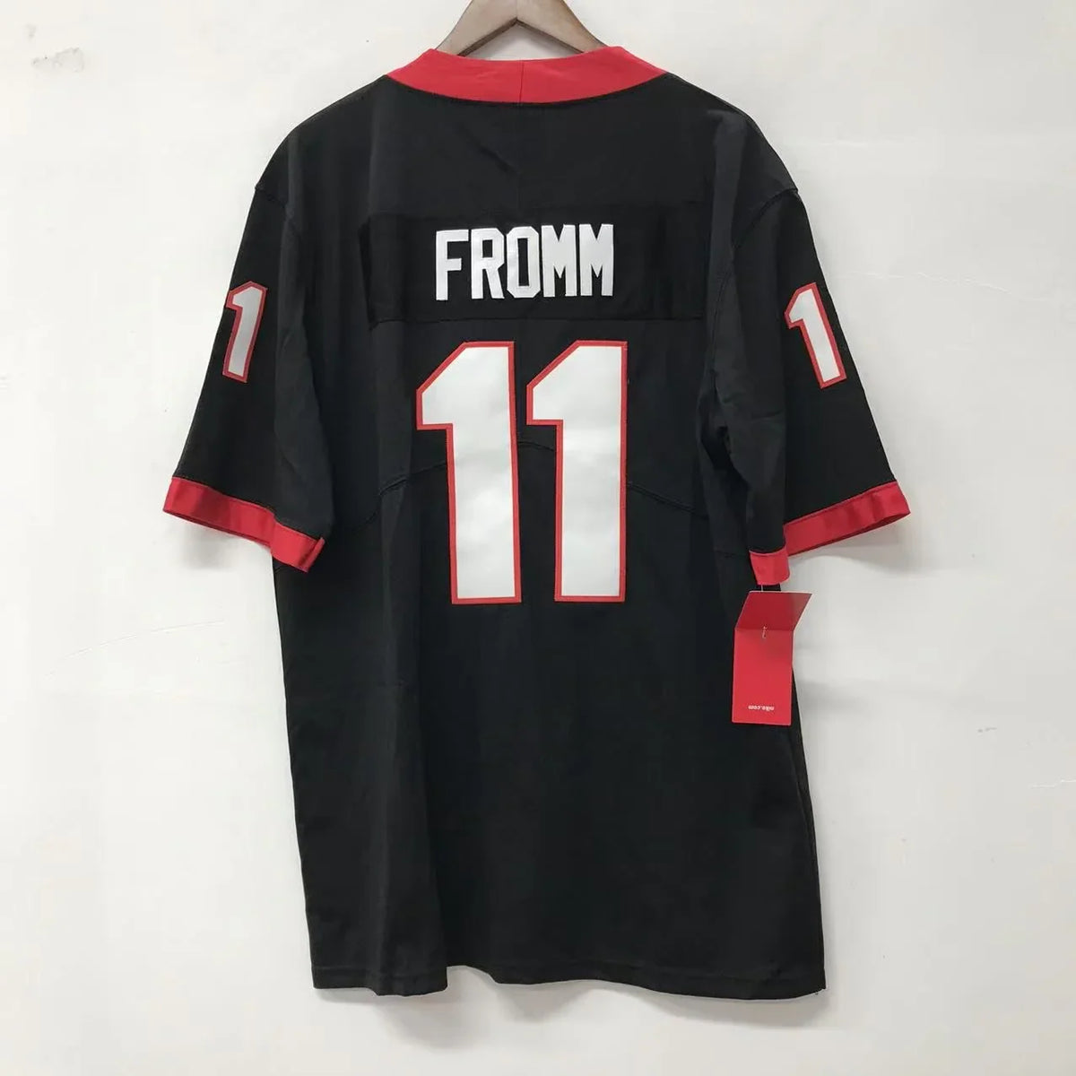 Jake Fromm Georgia Bulldogs Jersey black NIKE product image 2, provided for visual reference and product detail review