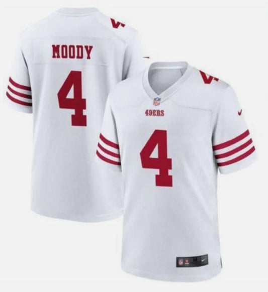 Jake Moody San Francisco 49ers Official NFL Nike Jersey White product image 1, provided for visual reference and product