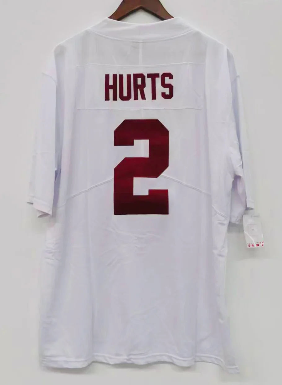 Jalen Hurts Alabama Jersey white product image 1, provided for visual reference and product detail review