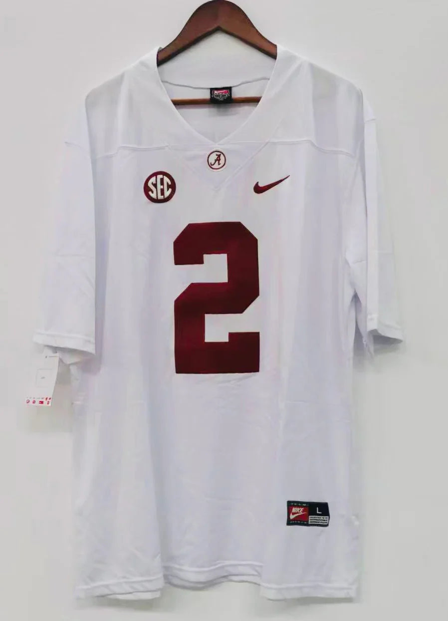 Jalen Hurts Alabama Jersey white product image 2, provided for visual reference and product detail review