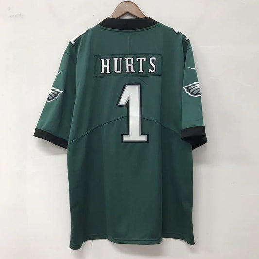 Jalen Hurts Philadelphia Eagles green official NFL NIKE Super Bowl Jersey product image 1, provided for visual reference and
