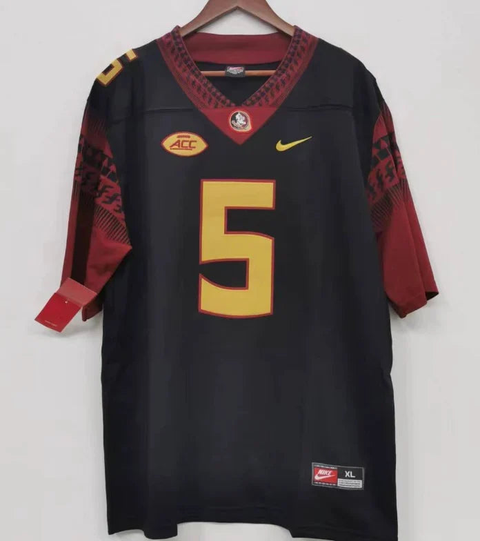 Jameis Winston Florida State Seminoles Jersey Black gold numbers product image 3, provided for visual reference and product