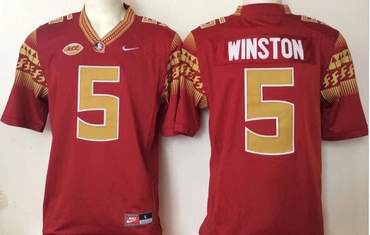 Jameis Winston Florida State Seminoles Jersey Red NIKE product image 1, provided for visual reference and product detail
