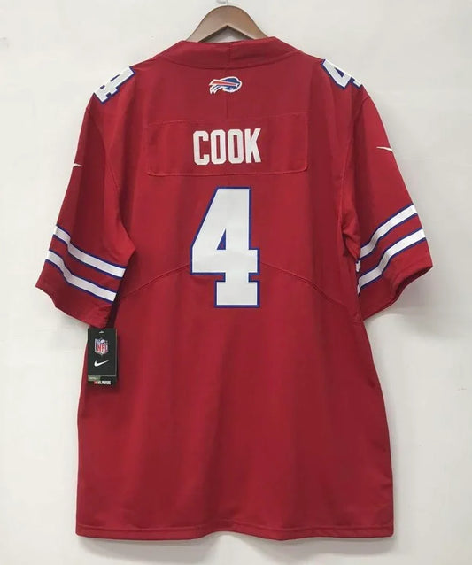 James Cook Buffalo Bills NFL Nike Jersey red Nike product image 1, provided for visual reference and product detail review