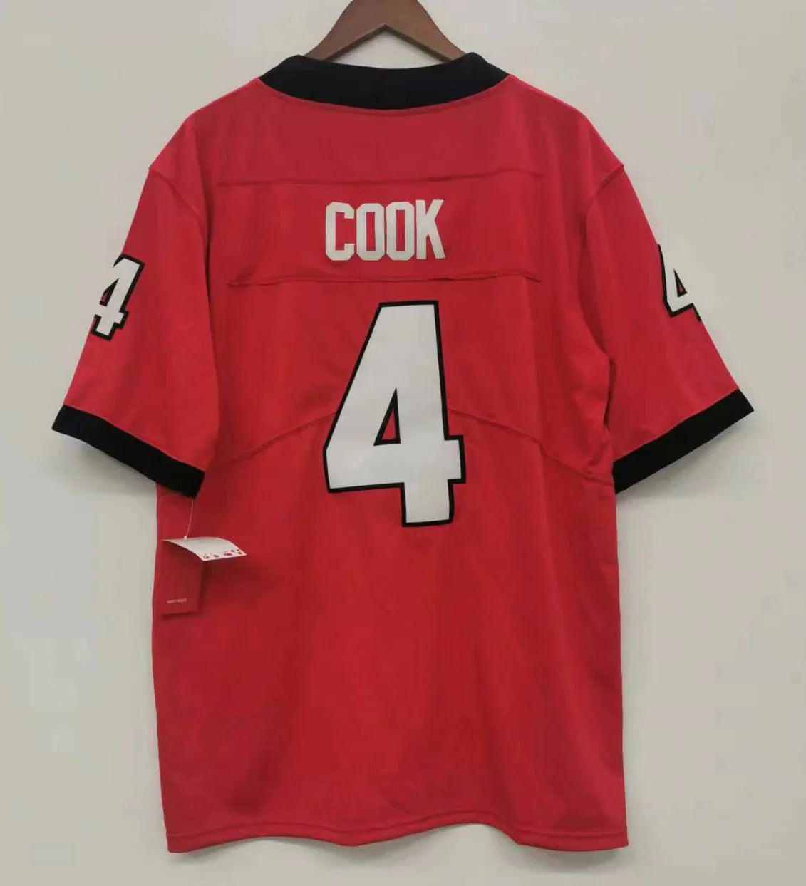 James Cook Georgia Bulldogs Jersey red product image 2, provided for visual reference and product detail review