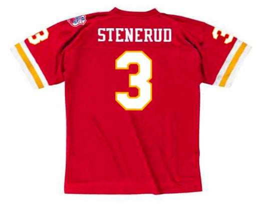 Jan Stenerud 1969 Kansas City Chiefs NFL Mitchell & Ness Jersey red product image 1, provided for visual reference and
