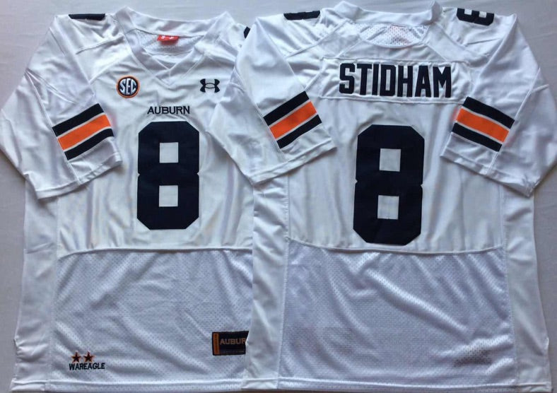 Jarrett Stidham Auburn Tigers Jersey white product image 1, provided for visual reference and product detail review