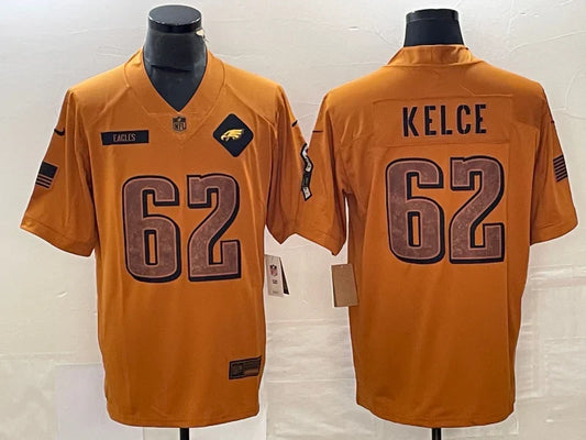 Jason Kelce Philadelphia Eagles Nike NFL Salute to Service Jersey product image 1, provided for visual reference and product