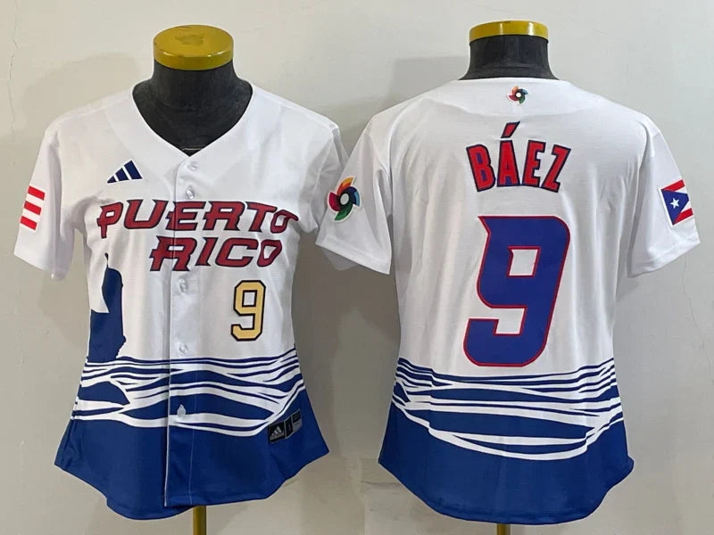 Javier Báez Puerto Rico jersey Nike product image 1, provided for visual reference and product detail review