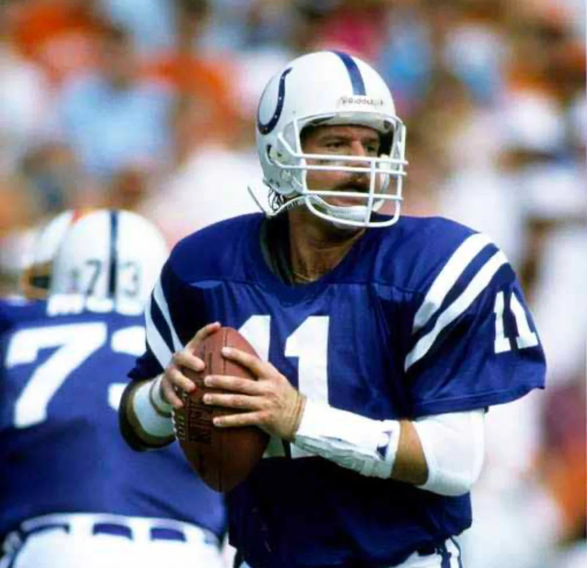 Jeff George Indianapolis Colts NFL Mitchell & Ness Jersey product image 3, provided for visual reference and product detail