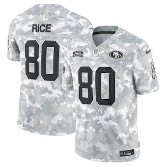 Jerry Rice Oakland Raider Official NFL Salute To Service Nike Jersey product image 1, provided for visual reference and