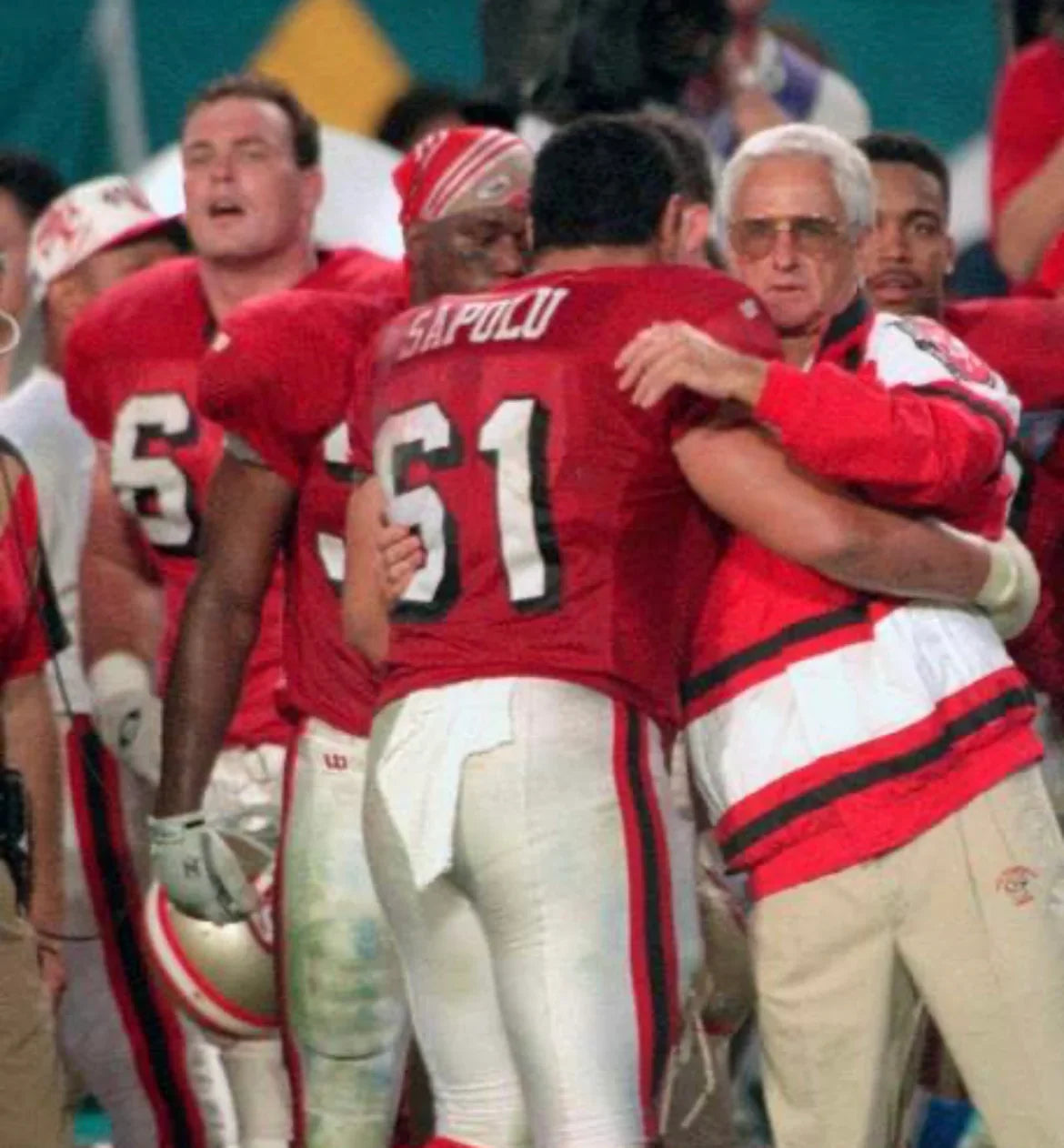 Jesse Sapolu 1994 San Francisco 49ers Jersey Mitchell & Ness product image 5, provided for visual reference and product