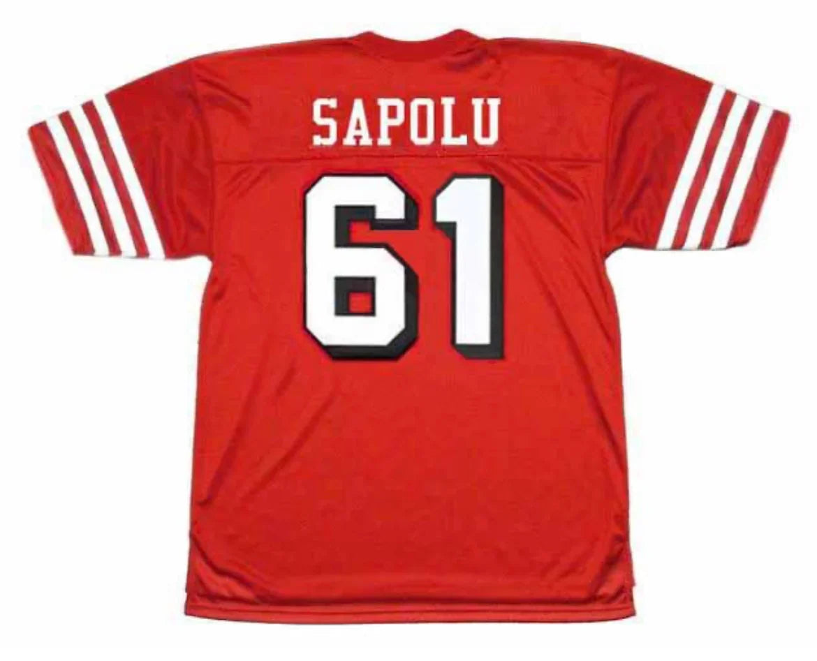 Jesse Sapolu 1994 San Francisco 49ers Jersey Mitchell & Ness product image 1, provided for visual reference and product
