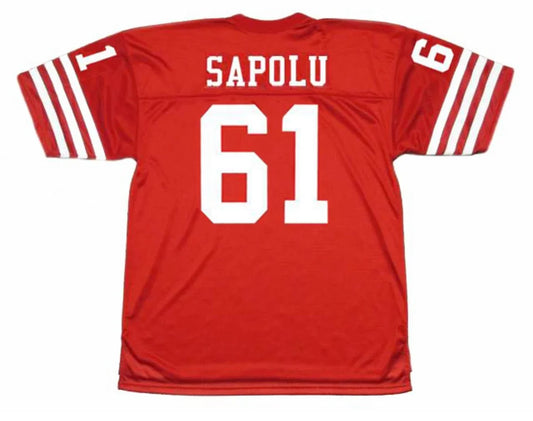 Jesse Sapolu San Francisco 49ers Jersey Mitchell & Ness product image 1, provided for visual reference and product detail