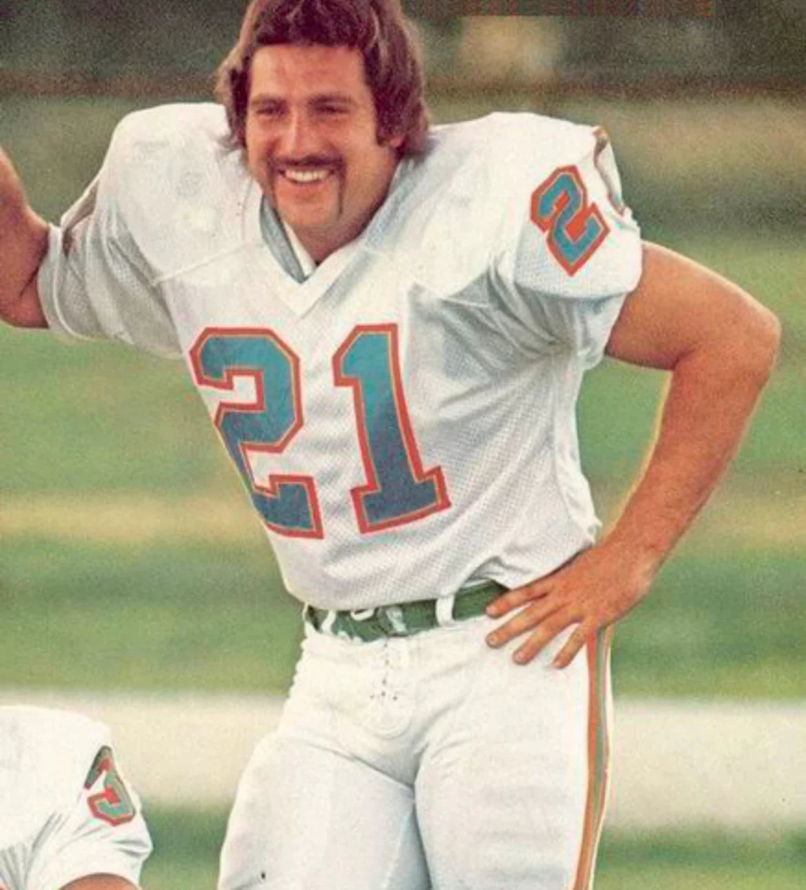 Jim Kiick Miami Dolphins NFL Mitchell & Ness Jersey White product image 2, provided for visual reference and product detail