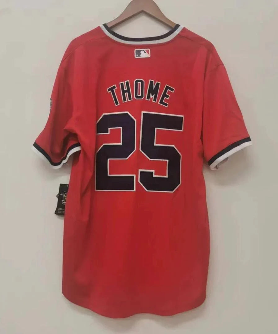 Jim Thome Cleveland Indians Official MLB NIKE Jersey product image 2, provided for visual reference and product detail review