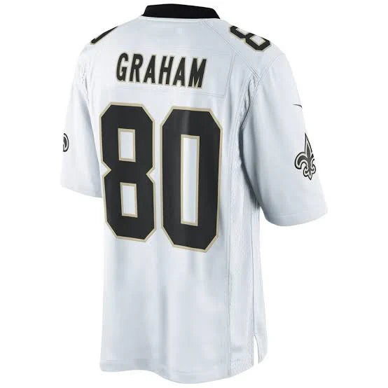 Jimmy Graham New Orleans Saints NFL Nike Jersey White product image 2, provided for visual reference and product detail