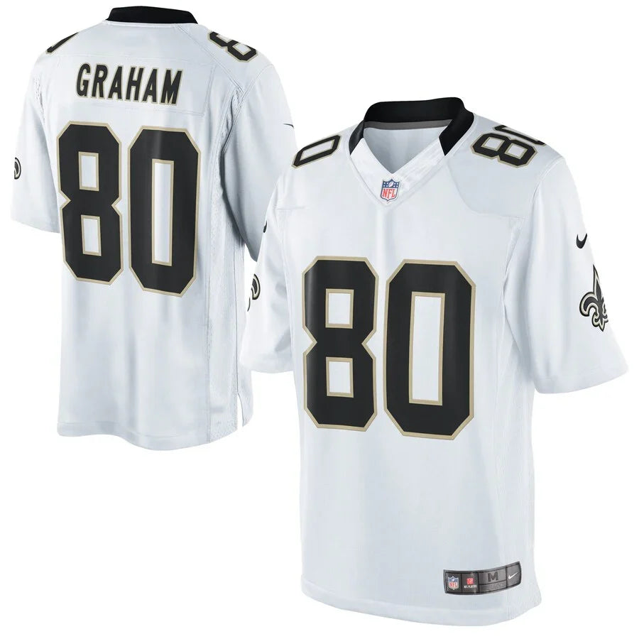 Jimmy Graham New Orleans Saints NFL Nike Jersey White product image 1, provided for visual reference and product detail