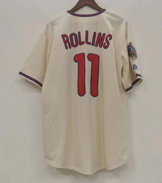Jimmy Rollins Philadelphia Phillies Jersey 2008 World Series product image 1, provided for visual reference and product
