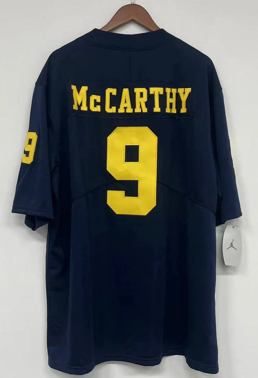 J.J. McCarthy Michigan Wolverines Jersey Blue product image 1, provided for visual reference and product detail review