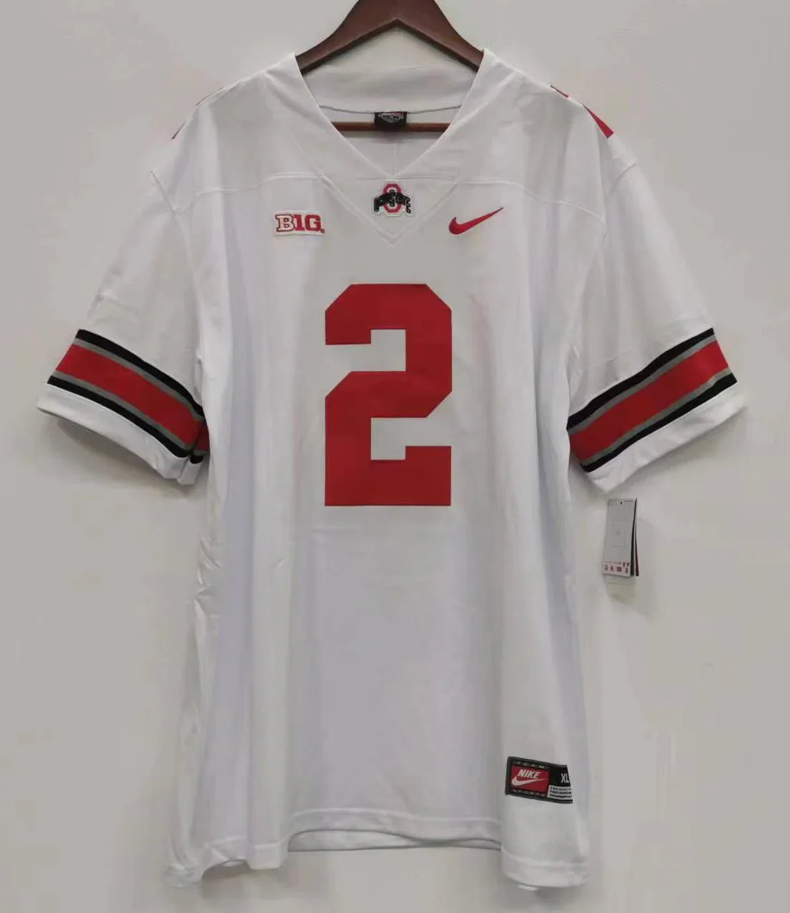 J. K. Dobbins Ohio State Buckeyes Jersey White product image 2, provided for visual reference and product detail review