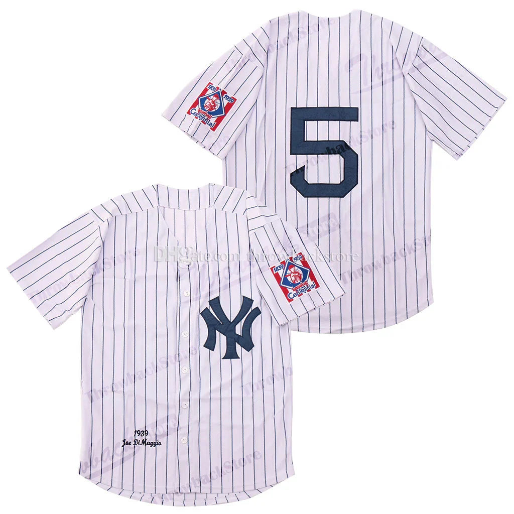 Joe DiMaggio New York Yankees Pinstripes Jersey Mitchell & Ness product image 1, provided for visual reference and product