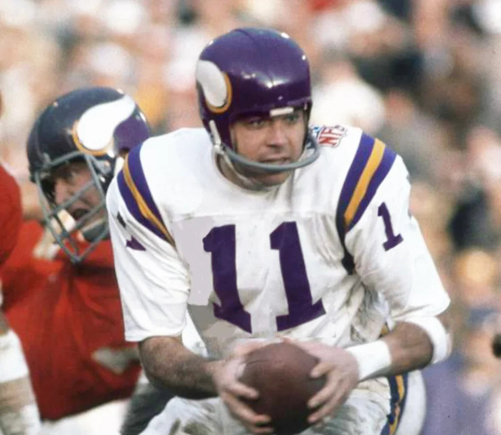 Joe Kapp 1969 Minnesota Vikings NFL Mitchell & Ness Jersey White product image 4, provided for visual reference and product