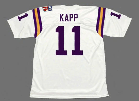 Joe Kapp 1969 Minnesota Vikings NFL Mitchell & Ness Jersey White product image 1, provided for visual reference and product