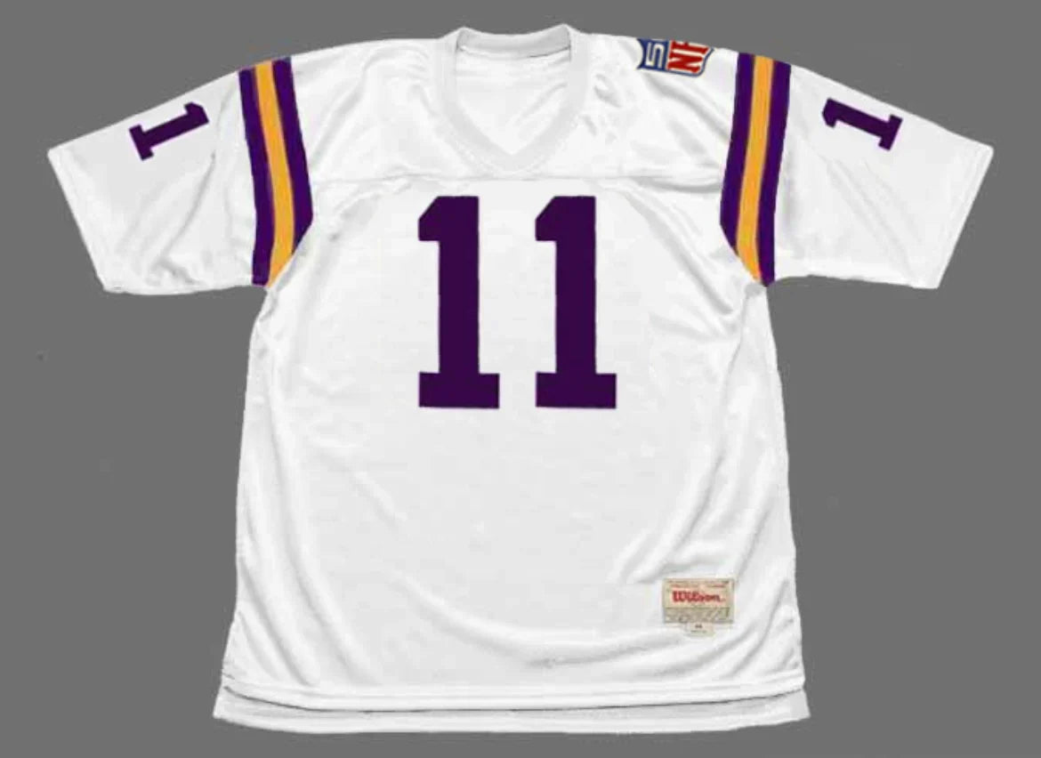 Joe Kapp 1969 Minnesota Vikings NFL Mitchell & Ness Jersey White product image 2, provided for visual reference and product