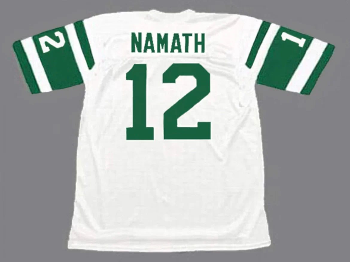 Joe Namath New York Jets Official NFL Mitchell & Ness Jersey white product image 1, provided for visual reference and