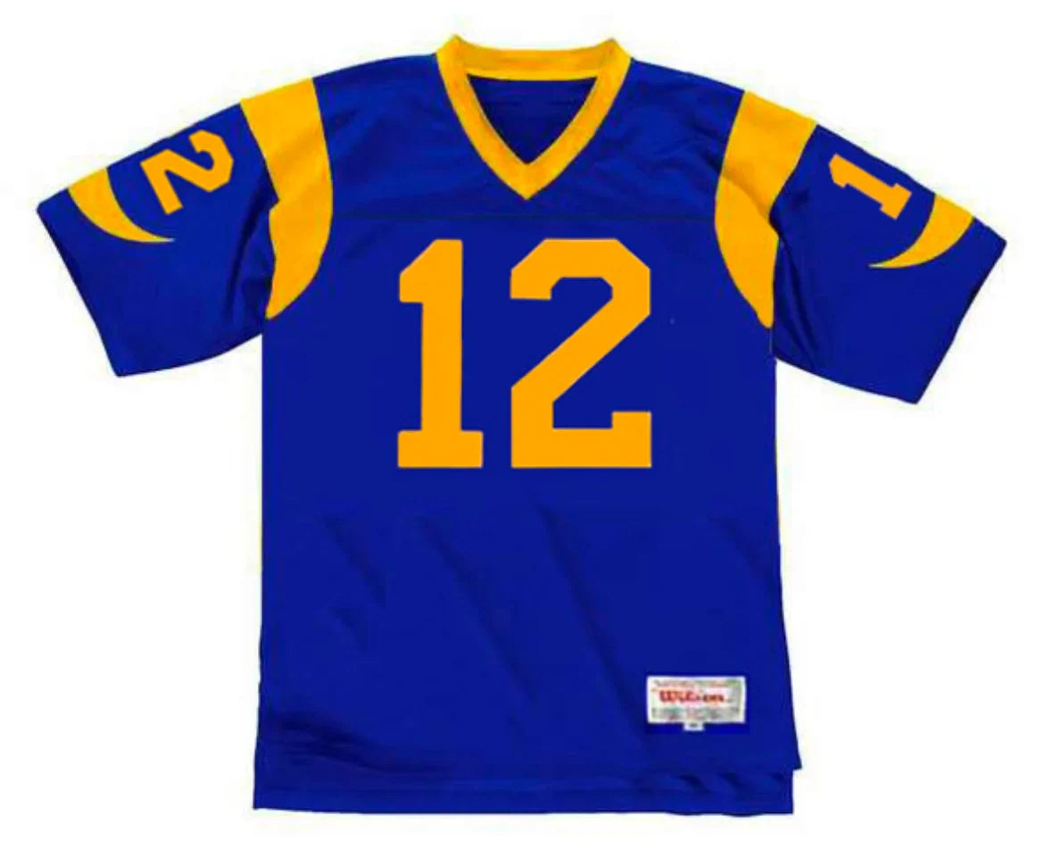 Joe Namath Los Angeles Rams NFL Mitchell & Ness Jersey Blue product image 2, provided for visual reference and product