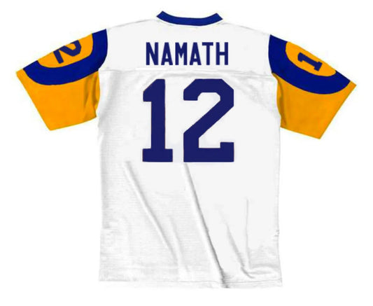Joe Namath Los Angeles Rams NFL Mitchell & Ness Jersey product image 1, provided for visual reference and product detail