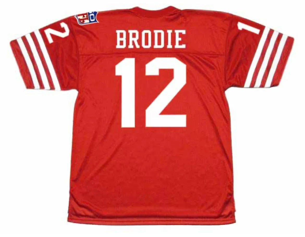 John Brodie 1969 San Francisco 49ers Jersey Mitchell & Ness product image 1, provided for visual reference and product