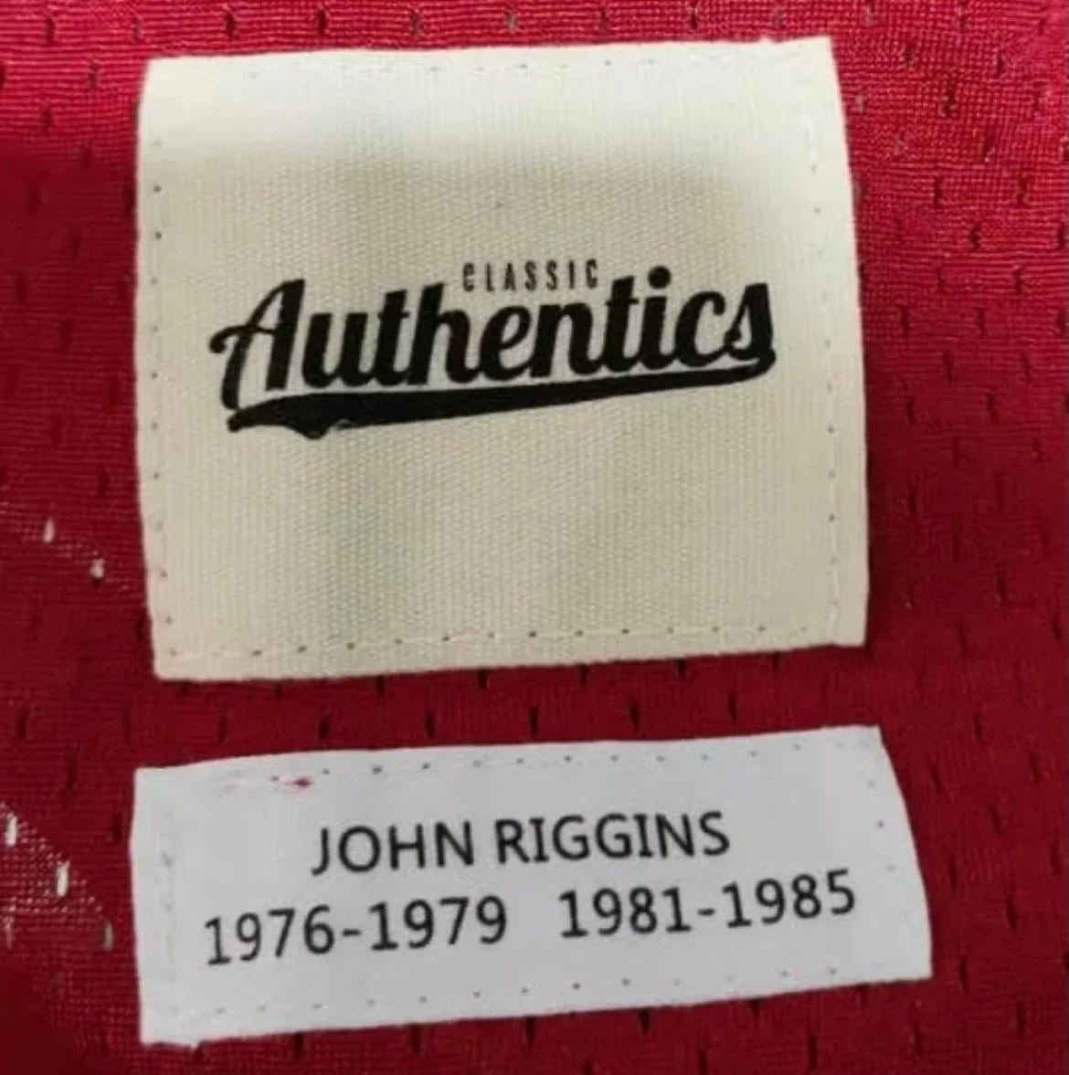 John Riggins Washington Redskins Commanders Jersey Classic Authentics product image 3, provided for visual reference and