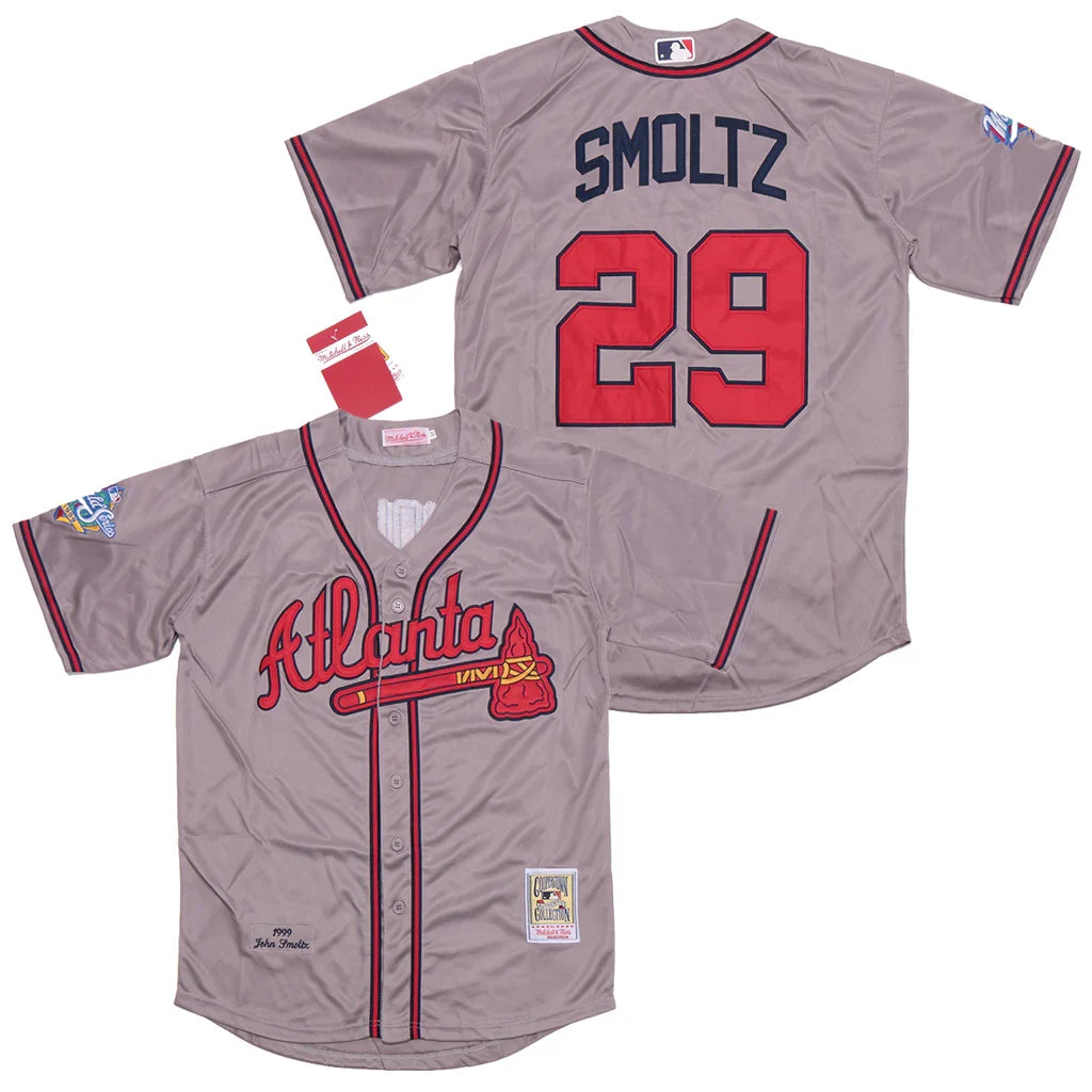 John Smoltz Atlanta Braves 1999 Mitchell & Ness product image 1, provided for visual reference and product detail review